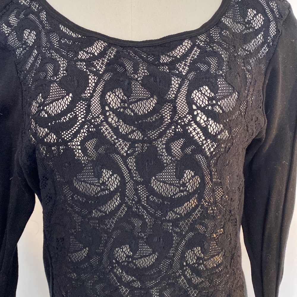 Anne fontaine black sweater size 38 - Picture 3 of 6